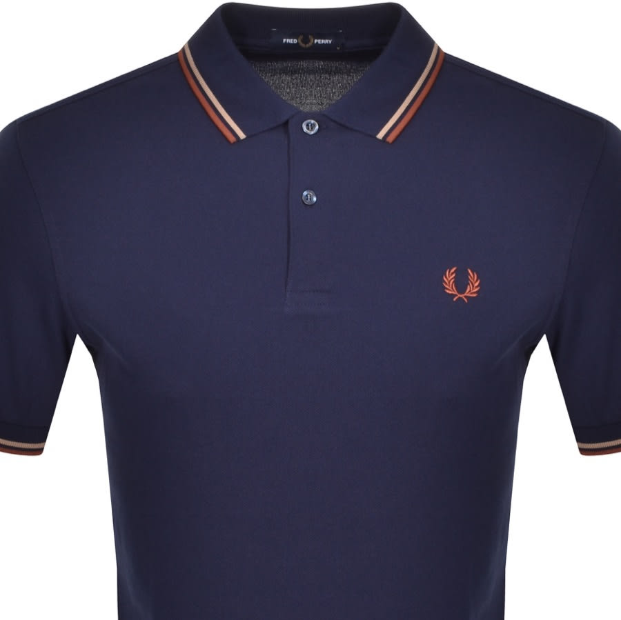 Alternative Image for ProductFred Perry Twin Tipped Polo T Shirt Navy2